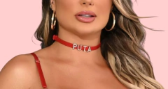 Coleira Sexy c/ Frases Fixas ref.14 - comprar online