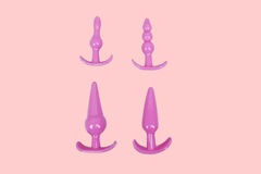 KIT C/ 4 PLUG -SILICONE- ROSA - comprar online
