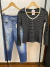 REMERA RAYAS ESCOTE V - tienda online