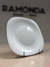 Plato postre x6 20cm blanco Parma