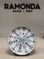 Plato playo Persian Blue 27cm X unidad