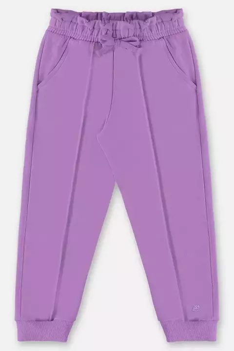 UP BABY - CALÇA EM MOLECOTTON INFANTIL MENINA (ROXO)