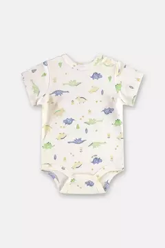 Up Baby - Conjunto Comfy em Suedine de Dinos para Bebê Menino (Off White) - Loja de Roupas Infanto Juvenil KKVELLISTORE