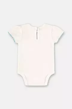 Up Baby - Conjunto Body e Saia para Bebê em Suedine Estampado (Off White) - Loja de Roupas Infanto Juvenil KKVELLISTORE