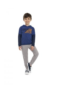 Calça de Moletom da Quimby cinza médio - comprar online