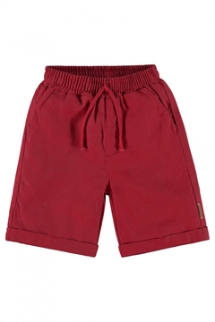 Up Baby -Bermuda em linho Infantil (Vermelho) - comprar online