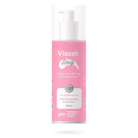Viasek teens espuma de limpieza intima