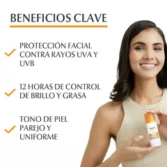 Protector solar Eucerin Oil Control Sun Face Toque Seco Tono claro FPS 50 x 50 ml - comprar online