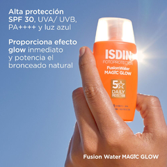 Fotoprotector Isdin Fusion Water Magic Glow Fps30 Protección Solar Facial X 50ml - tienda online