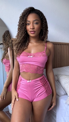 Pijama Lara Rosa - comprar online