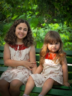 Vestido infantil leopardo - comprar online