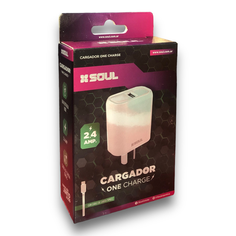 CARGADOR TIPO C 2.4A SOUL - comprar online