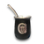 MATE ALUMINIO GRABADO ROSARIO CENTRAL NEGRO