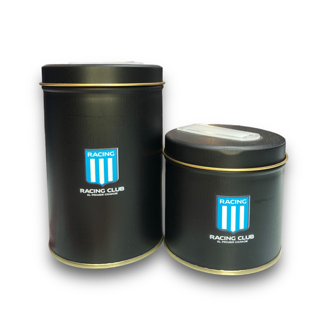 RACING SET LATAS NEGRO (ESCUDO COLOR)