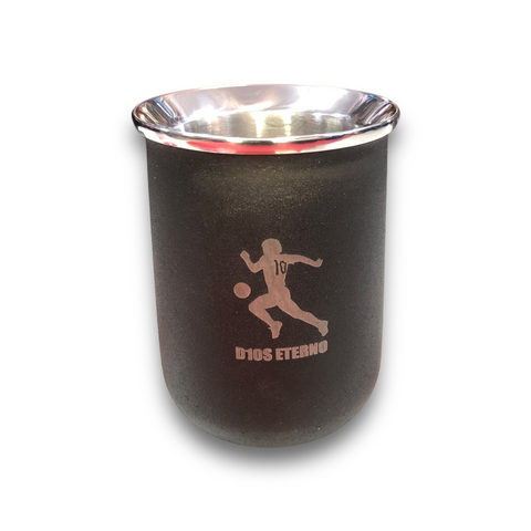 MATE ACERO VASO NEGRO MARADONA