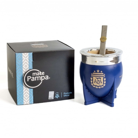 MATE PAMPA XL AZUL AFA 3 ESTRELLAS