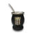 MATE ACERO COPITA GRABADO NEGRO ATE BROWN