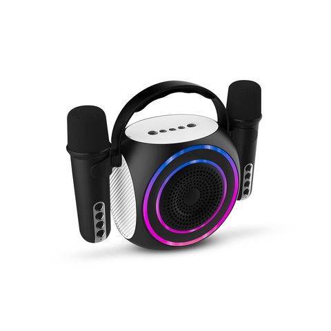 PARLANTE MINI KARAOKE ROUND BT SOUL NEGRO