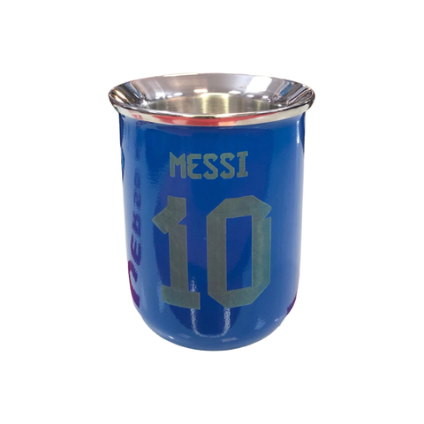 MATE ACERO VASO AZUL MESSI