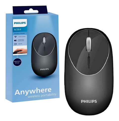 MOUSE INALAMBRICOS PHILIPS M364 NEGRO