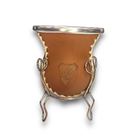 MATE CALABAZA FORRADO GRABADO RIVER