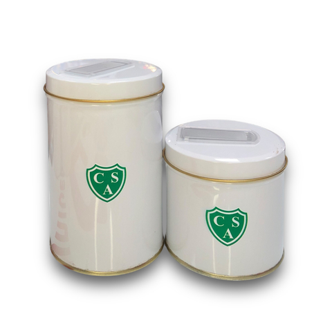 SARMIENTO SET LATAS BLANCO (ESCUDO COLOR)