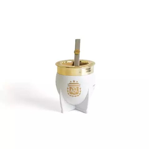 MATE PAMPA XL BLANCO AFA 3 ESTRELLAS