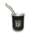 MATE ALUMINIO GRABADO VASITO NEGRO RACING