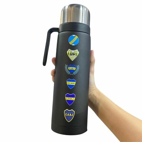 TERMO BOCA JUNIORS ESCUDOS A COLOR 1L