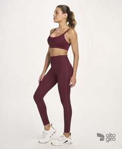 Top nadador elástico personalizado vermelho tinto Alto Giro - Loja Espaço Fitness