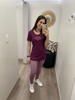 T-Shirt inspiracional roxo profundo Alto Giro na internet