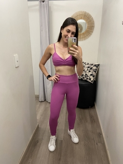 Legging eterna cos sustentação roxo euforia Alto Giro - comprar online