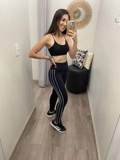 Legging com vivos preto Obbia na internet