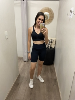 Top flexi cós largo preto Obbia - Loja Espaço Fitness