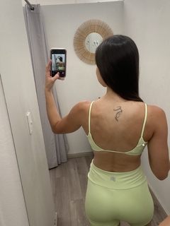 Top eterno liso costas decotada verde menta Alto Giro na internet