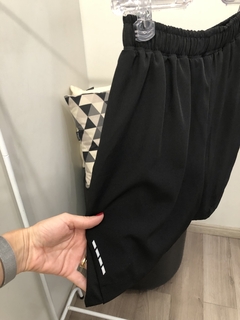 Short duplo de corrida preto Obbia - loja online