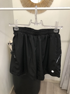 Short duplo de corrida run preto Obbia - comprar online