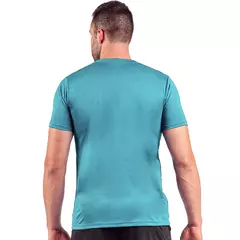 Camisa t-shirt esportiva básica azul petróleo Poker - Loja Espaço Fitness