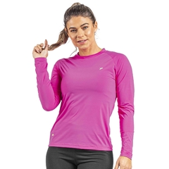 Camiseta fator de proteção UV poliamida rosa Poker - comprar online