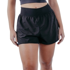 Short runner com bermuda interna sunset preto Poker - loja online