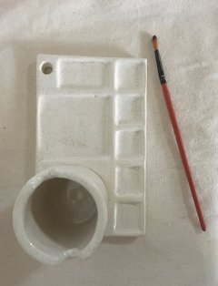 Paleta Pintor Grande con Vaso - comprar online