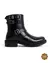 Bota Feminina Fivelas Preta Couro Legitimo - comprar online