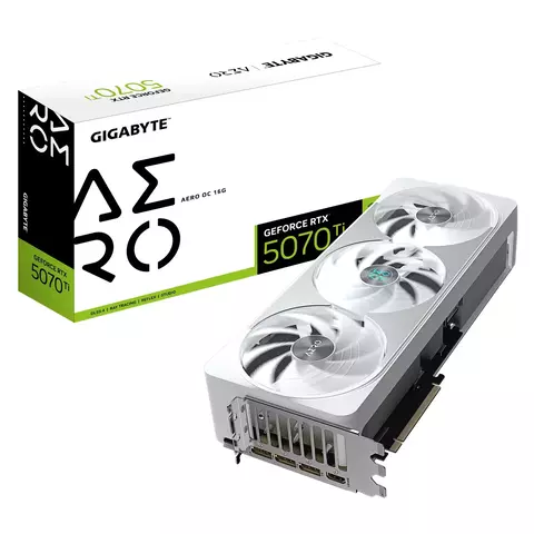 Placa de Video GIGABYTE NVIDIA GeForce RTX 5070 Ti AERO OC 16G - comprar online
