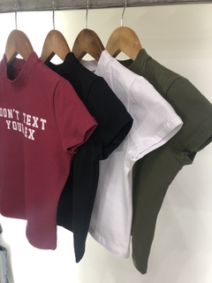 BABY TEE TEXT - comprar online
