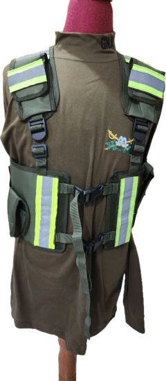 Chaleco Vial Táctico Reflectivo Para Gendarmería - comprar online