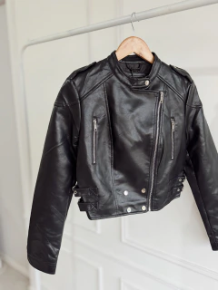 CAMPERA CUERO CORTA - tienda online