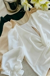 BLUSA CREP P/ATAR LIMA - comprar online