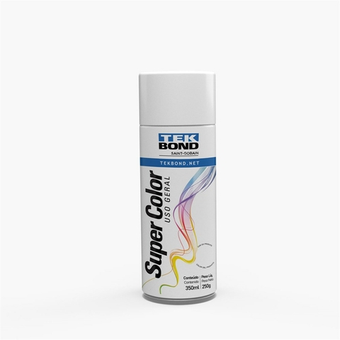 TINTA AEROSSOL BRANCO BRILHANTE USO GERAL 350 ML/250G TEKBOND