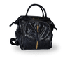 Mochila Guada “negro cuero reptil”