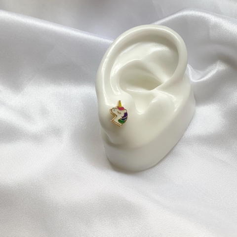 BRINCO UNICORNIO BANHADO A OURO